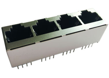 1x4 উল্লম্ব মাউন্ট 180 ডিগ্রী, 4x Rj45 শীর্ষ এন্ট্রি LPJEF5240DNL সরাসরি 8P8C