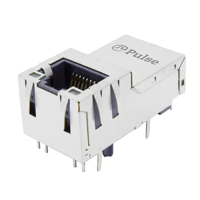 YG/G Led সহ পালস J1V-U2100NL সামঞ্জস্যপূর্ণ LINK-PP 1000 বেস-টি উল্লম্ব Rj45 জ্যাক