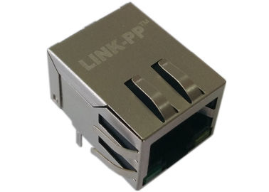সবুজ LED Rj45 LPJ0012GFNL একক পোর্ট মডুলার প্লাগ ইথারনেট 10 / 100Mbps