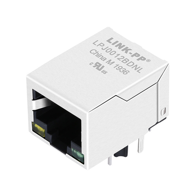 LPJ0012BDNL 10/100Base-T ইথারনেট RJ45 জ্যাক ওয়ান পোর্ট 1500Vrms বিচ্ছিন্নতা