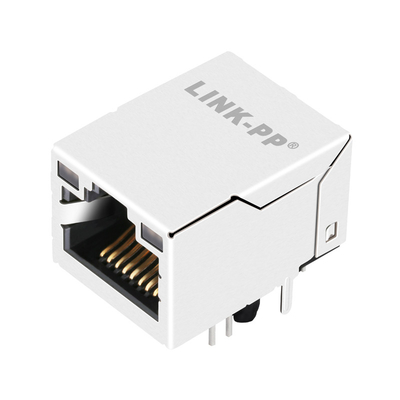 2250034-1 ম্যাগনেটিক্স RJ45 জ্যাক 100BASE-T ট্যাব আপ লেডস সহ