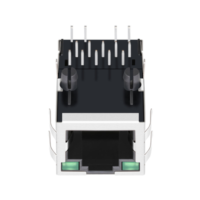 0875-1G1T-D8 ম্যাগনেটিক্স জ্যাক RJ45 1000BASE-T 1X1 ট্যাব আপ G/G LED