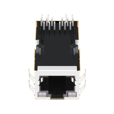ম্যাগনেটিক্স 1000BASE-T 1X1 ট্যাব আপ GY/GY LED সহ 2250013-4 RJ45 জ্যাক