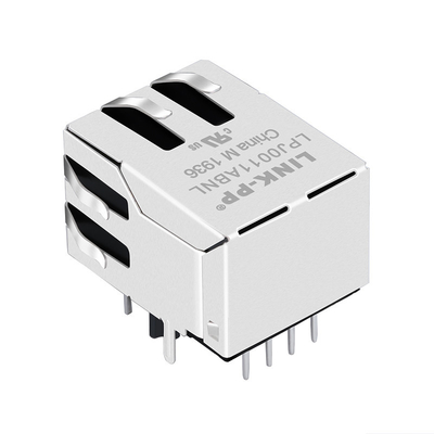 হাই স্পিড ম্যাগনেটিক Rj45 সংযোগকারী মডুলার J00-0065NL এলইডি সহ