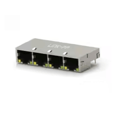 ঢালাই 1x4 নিম্ন প্রোফাইল RJ45 সংযোগকারী 1888251-1 1888251-2 1888251-5