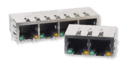 1x4 RJ45 সংযোগকারী HFJ14-1G01ER-L12RL গিগাবিট ইথারনেট অ্যাপ্লিকেশনের জন্য