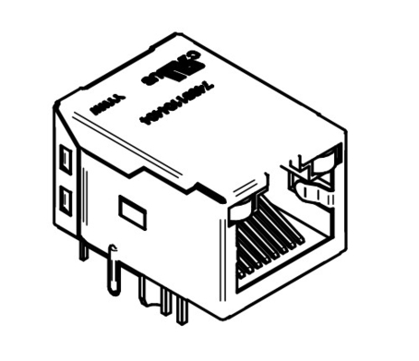 WE RJ45 74991104404 ইন্টিগ্রেটেড ম্যাগনেটিক্স RJ45 10/100/1000BASE-T