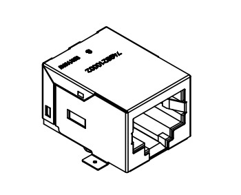 7498210002 100BASE-TX PoE+ RJ45 সংযোগকারী সমন্বিত ম্যাগনেটিক্স সহ