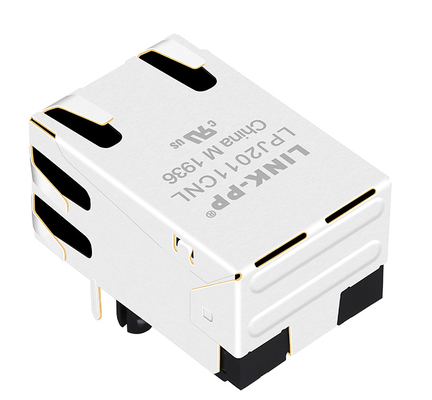 LPJ2011CNL 10/100 বেস-টি RJ45 MagJack 1x1 পোর্ট ট্যাব আপ LED ছাড়া