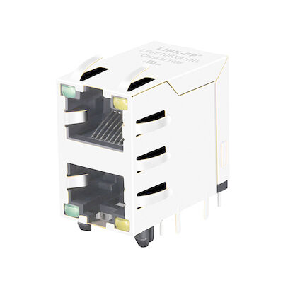 10118075-513B010LF স্তুপীকৃত 2X1 পোর্ট RJ45 সংযোগকারী মডুলার জ্যাক LPJE106XAHNL