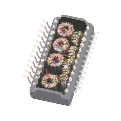 M3295NL / QT24A01 Gigabit ইথারনেট ট্রান্সফরমার 24 Pins PoE LP82440ANL সঙ্গে 1X1 পোর্ট