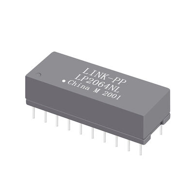 HST-2027DAR দ্বৈত পোর্ট 10/100 বেস-টি টিএইচটি 24 পিন ইথারনেট ট্রান্সফর্মার মডিউলগুলি LP2064NL