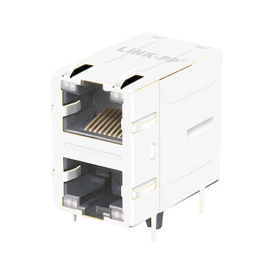 চৌম্বকীয় LPJE17200A31NL ছাড়াই 6368011-4 2x1 পোর্ট আরজে 45 সংযোগকারী