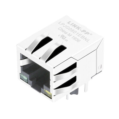 48F-01GY2DPL2NL চৌম্বক RJ45 মহিলা জ্যাক LPJG0801EBNL নেটওয়ার্কিং জন্য