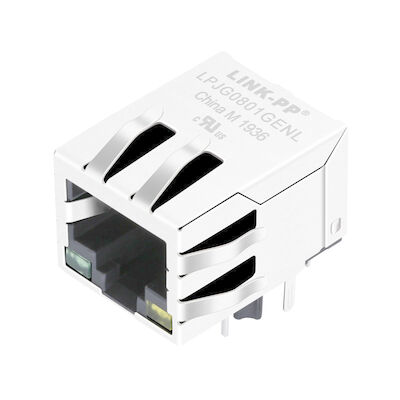 ইন্টিগ্রেটেড চুম্বকত্ব সঙ্গে RJ45 LPJG0801GENL ক্রস 7499111211 গিগাবিট জ্যাক