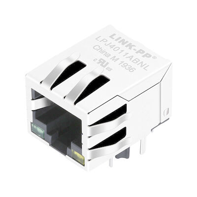 LPJ4011ABNL ক্রস MIC24013-5104T-LF3 10/100 এমবিপিএস RJ45 LED 74990112121
