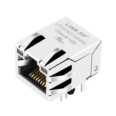 6605814-6 ফাইবার অপটিক RJ45 চৌম্বক জ্যাক / হোল আরজে -45 জ্যাক ট্যাব আপ
