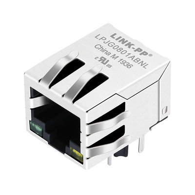 KLA1T109-43 LF চৌম্বক RJ45 জ্যাক, গিগাবিট সুইচ জন্য ATMEGA88PV-10MUR ম্যাচ