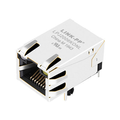 JP006821UNL 100 বেস- TX দ্রুত ইথারনেট 1x1 ট্যাব-ইউপি LEDs 8-পিন RJ45 সঙ্গে