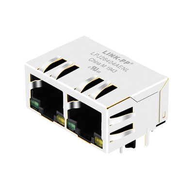 JXR8-1001NL 1x2 Port 10/100 বেস-টি জি / ওয়াই নেতৃত্বে ইথারনেট ল্যান পোর্ট নেটওয়ার্ক জ্যাক আরজে 45 আইসিএম সংযোগকারী