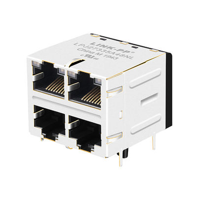 JX20-0252 এনএল |  LPJ27335A48NL Coon স্ট্যাকযুক্ত RJ45 2x2 100Base-TX 1CT / 1CT RoHS