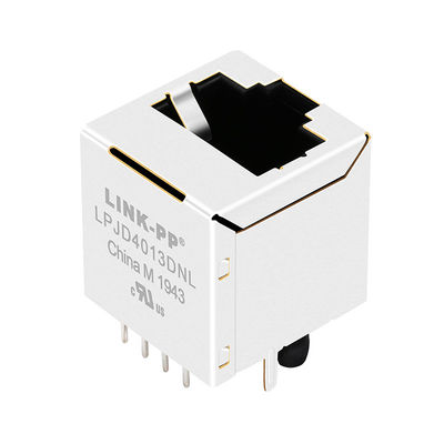 JXD2-0011NL, LPJD4013DNL শীর্ষ প্রবেশ চুম্বকীয় Rj45 সংযোজকগুলির ঢাল 8 পিনের