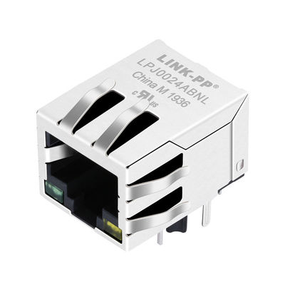 J0024D21BNL সবুজ / হলুদ নেতৃত্বাধীন 1x1 পোর্ট Rj45 8p8c মডুলার সংযোগকারী