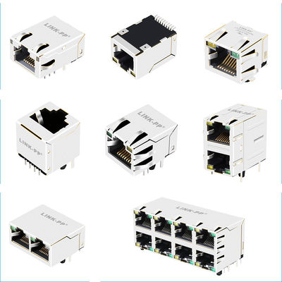 RJ45 মডুলার জ্যাক চুম্বক ছাড়া POE / POE / POE+ ছাড়া
