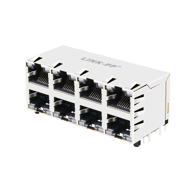 JX20-0206NL 10/100 বেস-টি 2x4 পোর্ট Rj45 মাল্টি পোর্ট জ্যাক শিল্ডড ছাড়াই
