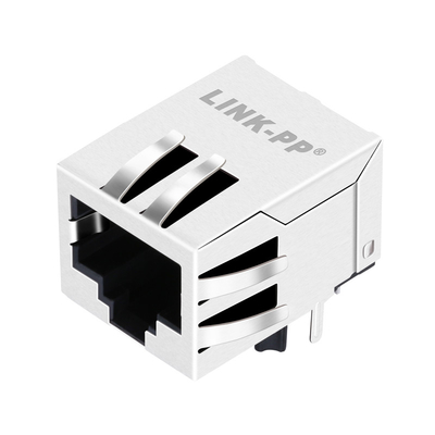 10/100 বেস-টি JV026I21NLT ট্যাব ডাউন 1 পোর্ট Rj45 ইথারনেট জ্যাক LED ছাড়া শিল্ডড