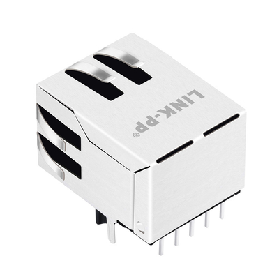 JV006I21NLT 10/100 বেস-টি 1x1 পোর্ট Rj45 জ্যাক বিনা লেড ট্যাব ডাউন শিল্ডেড চৌম্বক