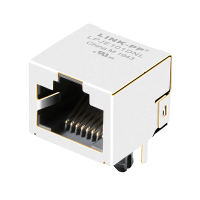 E5J88-00LJG2-L 1X1 পোর্ট RJ45 মডুলার জ্যাক ট্যাব আপ সাইড এন্ট্রি LED ছাড়া শিল্ডেড