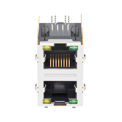 JXD9-1017NL সামঞ্জস্যপূর্ণ LINK-PP 100/1000 Base-T 2x1 Port RJ45 ম্যাগনেটিক সংযোগকারী সবুজ/হলুদ LED