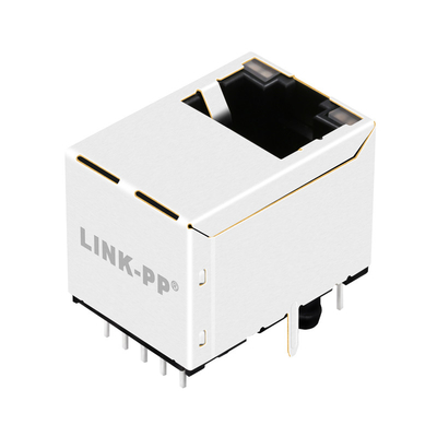 G55-122N-155 10G বেস-টি থ্রু হোল POE RJ45 ভার্টিক্যাল মাউন্ট ম্যাগজ্যাক 1 পোর্ট