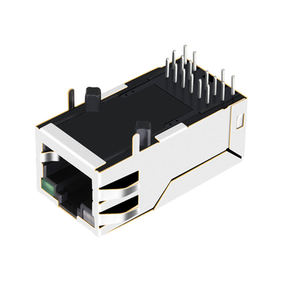2250331-1 2.5G বেস-টি সিঙ্গেল পোর্ট ট্যাব UP POE+ RJ45 ম্যাগনেটিক জ্যাক GO/G LEDs সহ