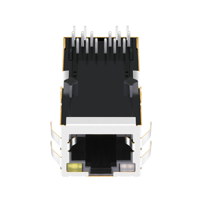 0826-1X1T-M1-F POE RJ45 MagJack 1x1 পোর্ট 1000 বেস-টি ট্যাব আপ OG/Y Led RoHS সহ