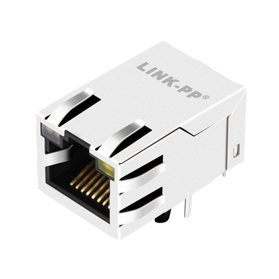 0875-1X1T-G4 1000 BASE-T গিগাবিট 10PIN RJ45 ফিমেল কানেক্টর থ্রু হোল উইথ লেড