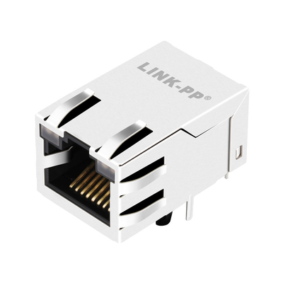 08B0-1B1T-06-F 100 BASE-T ম্যাগনেটিক RJ45 জ্যাক 1X1 পোর্ট ট্যাব আপ GO/GO LEDs