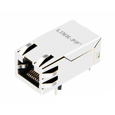 JK0-8001NL একক পোর্ট HD BASE-T RJ45 ম্যাগনেটিক জ্যাক 4PAIR POE 30W ট্যাব আপ নো লেড