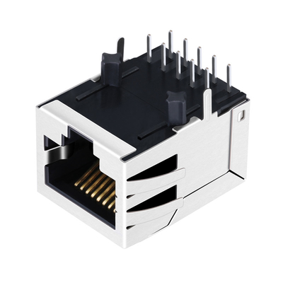 E6688-2C0222-L 1X1 পোর্ট ট্যাব ডাউন CAT3 RJ45 জ্যাক 8P8C সাইড এন্ট্রি কোন LEDS নেই