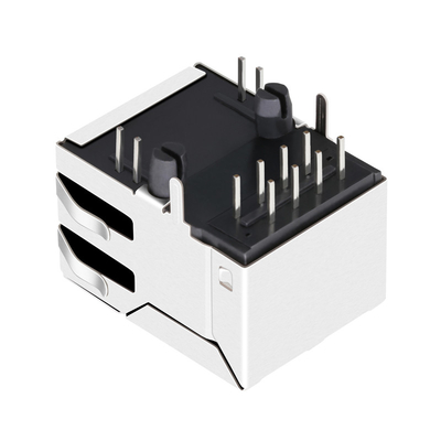 JXD1-9008NL 100 BASE-T ট্যাব আপ সবুজ/হলুদ LED 8PIN RJ45 ম্যাগজ্যাক নন-POE