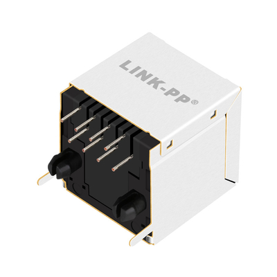 JXD2-0Z11NL LED 100BASE-T ভার্টিকাল RJ45 জ্যাক টপ এন্ট্রি 8P8C ছাড়া