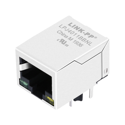 WE 7499010211A 100 বেস-টি সিঙ্গল পোর্ট RJ45 জ্যাক ইন্টিগ্রেটেড চৌম্বক সঙ্গে