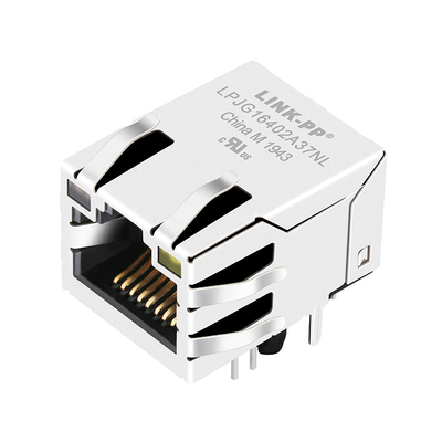 ARJM11C7-502-KB-EW2 100/1000 Base-T 1x1 Port RJ45 MagJack ট্যাব UP সবুজ ও কমলা/হলুদ LED