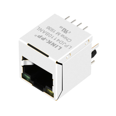 RJ4530H-R01 100 বেস-টি উল্লম্ব RJ45 সংযোগকারী হলুদ/সবুজ LED LPJD4110BANL ডেটাশিট