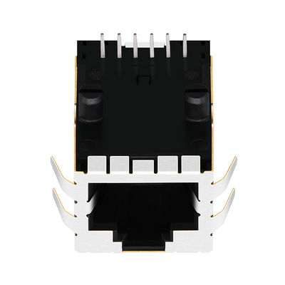 08B1-1X1T-06-F 100 বেস-টি 1x1 পোর্ট RJ45 ম্যাগনেটিক জ্যাক ট্যাব আপ Led LPJ2011CNL ছাড়া